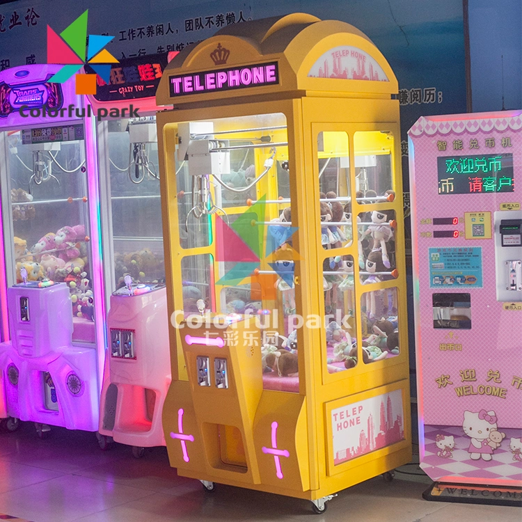 Colorfulpark Doll Machine Arcade Game Claw Crane Machine Arcade Claw Prizes Cube' machine Prize Vending Machine