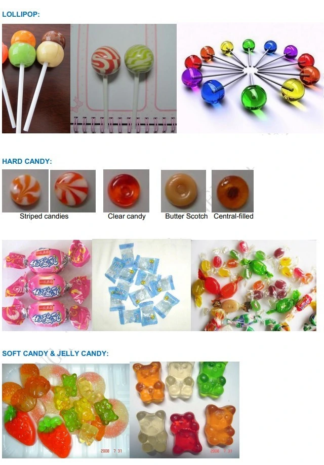 Small Scale Candy Production Machine Candy Depositing Line with Jelly, Toffee, Hard Candy, Lollipop Machines