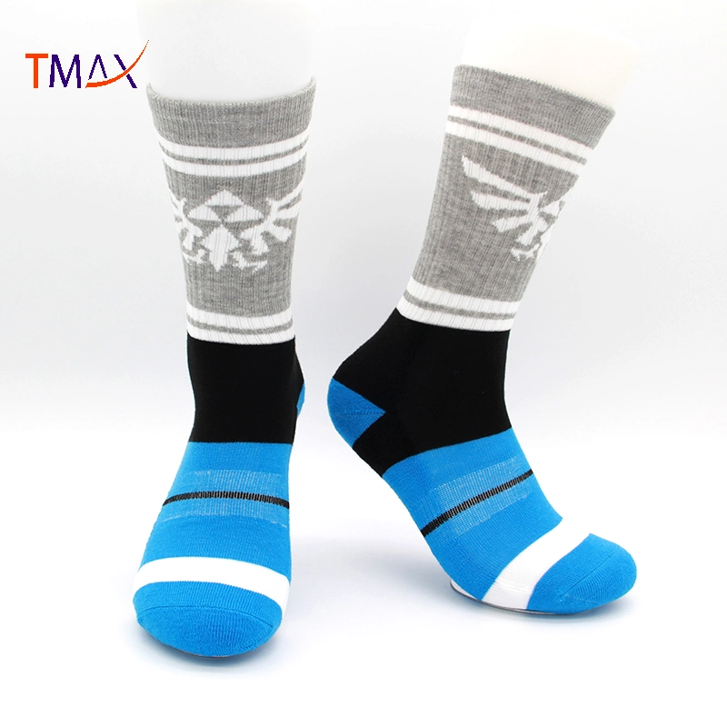 Men Running Sports Socks Football Socks Breathable Custom Logo Terry Sports Socks