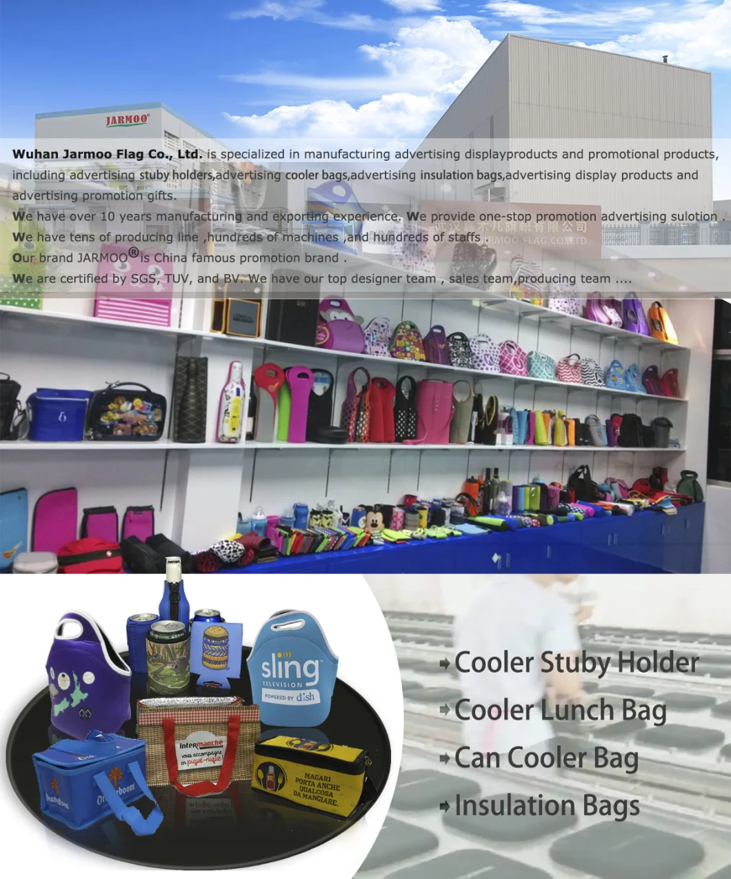 China Manufactory Collapsible Cooler Lunch Bag Insulated Backpack Bag