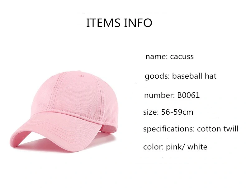 Custom Cotton Baseball Hat Cap Sport Cap Fashion Cap/Hat