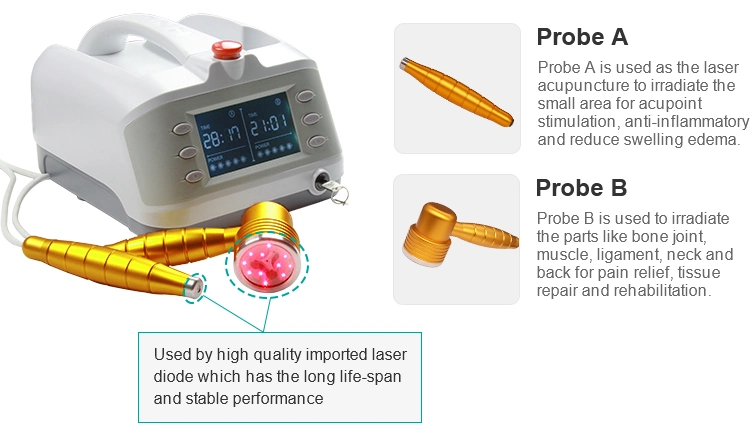 Pain Relief and Wound Healing Laser Therapy Device Low Level Soft Cold Laser Medical Therapy Machine