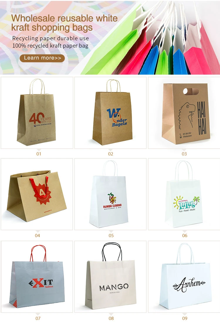 Custom Printing Single Color Black Card Paper Clothes Gift Shopping Paper Bag