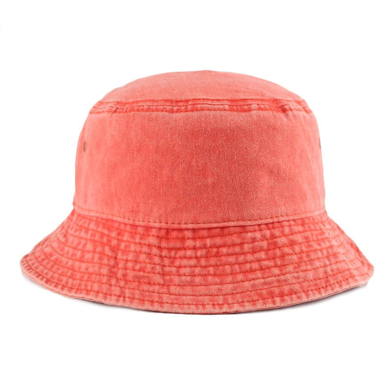 High Quality Washed Cotton Bucket Hat Fisherman Cap Custom Logo Fisherman Hat