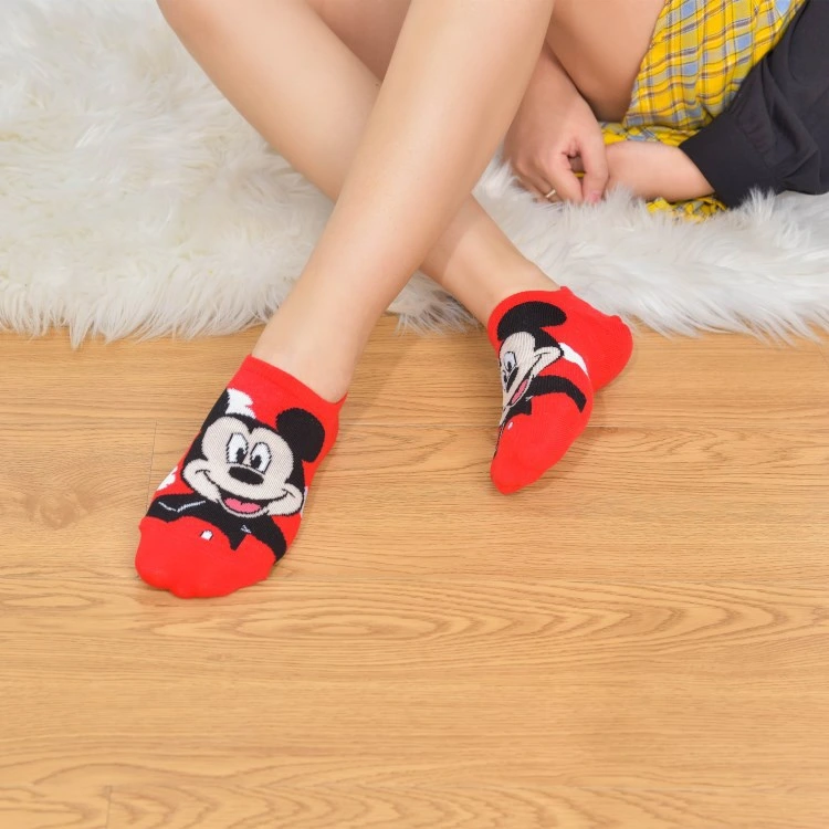Summer Korea Socks Women Cartoon Mouse Socks Cute Animal Funny Ankle Socks Cotton Invisible Socks