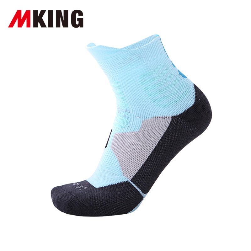 Wholesale Breathable Antislip Men Sports Socks MID Crew Outdoor Compression Running Socks