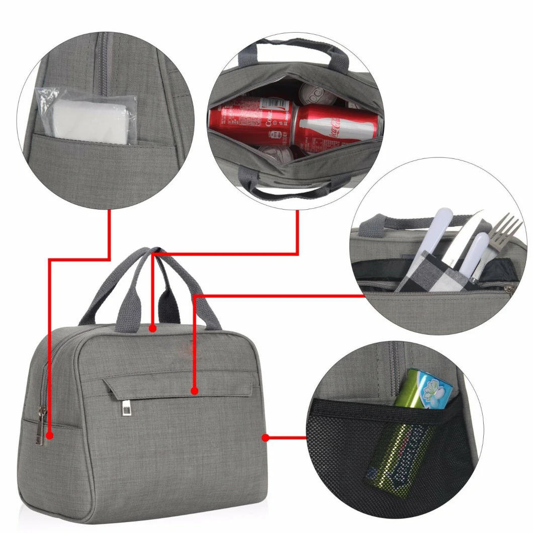 Travel Outdoor Thermal Insulated Lunch Box Camping Picnic Food Portable Lunch Bag