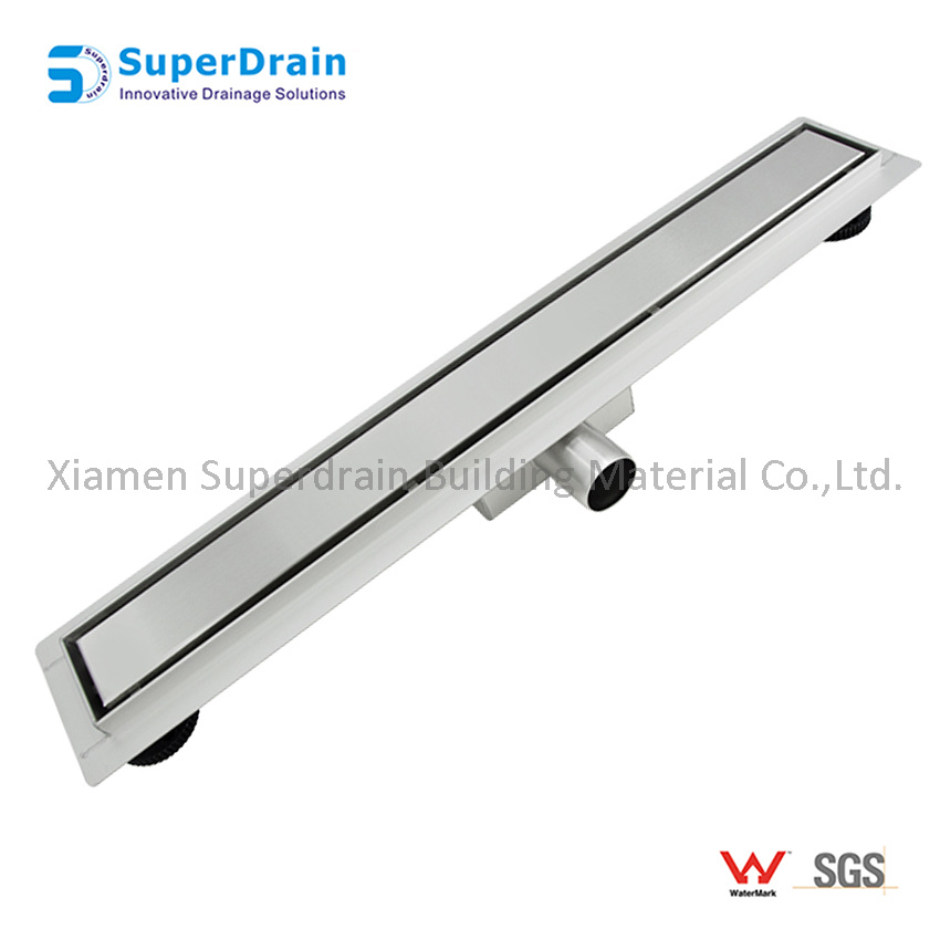 Invisable and Flat Grate Cover Shower Drain for Hotel Bathroom SS304 316 Hidden Linear Shower Cover