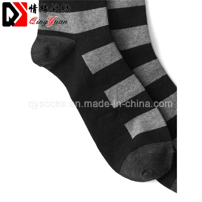 Factory Supplier Custom Stripe Pattern Dress Business Men Socks