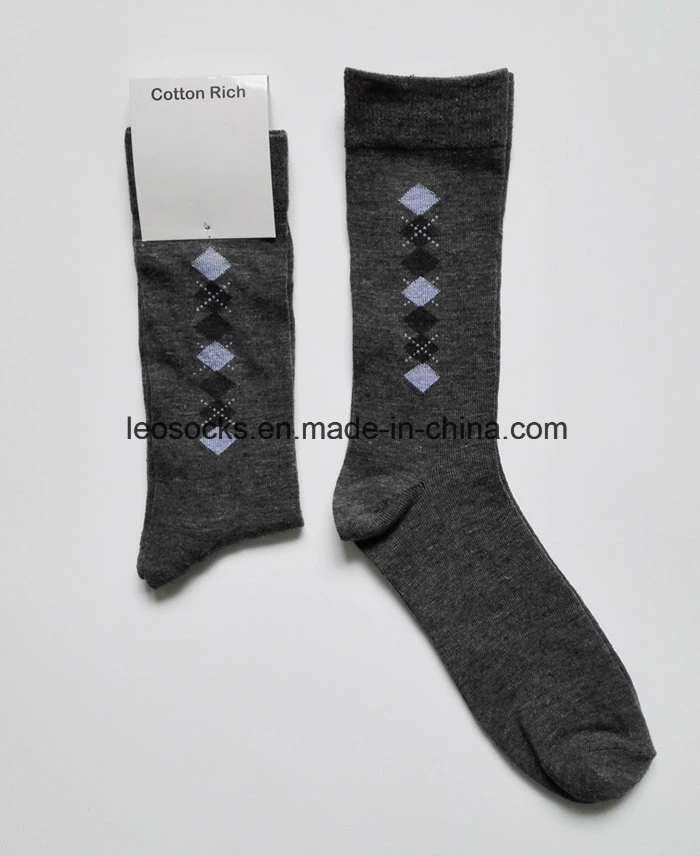 Fashion Design Man Socks Custom Logo Dress Socks