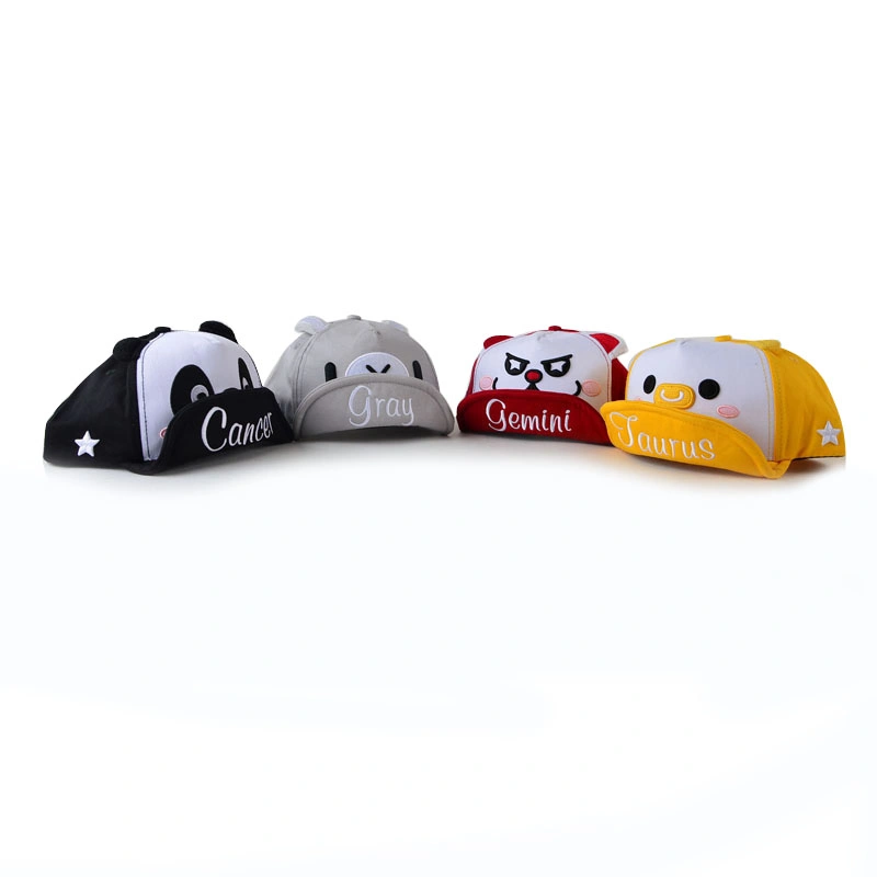 Cotton Twill Baby Lovely Panda Kids Hat Soft Children Cap with Embroidery