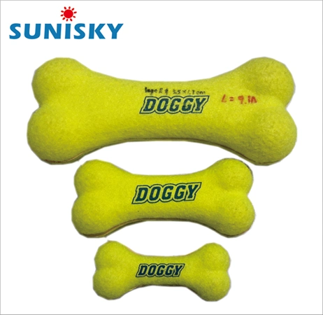 Fuzzy Bond Rubber Dog Toys with Sound