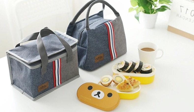 Freezable Best Quality Insulated Zip Closure Oxford Fabric Foldable Tote Lunch Cooler Bag