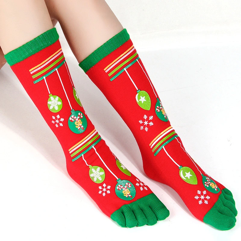 Christmas Gift Five Finger Socks