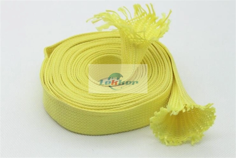 Aramid Fiber Flat Rope, Aramid Braided Roller Ropes for Glass Tempering, Aramid Tape with Heat Resistant