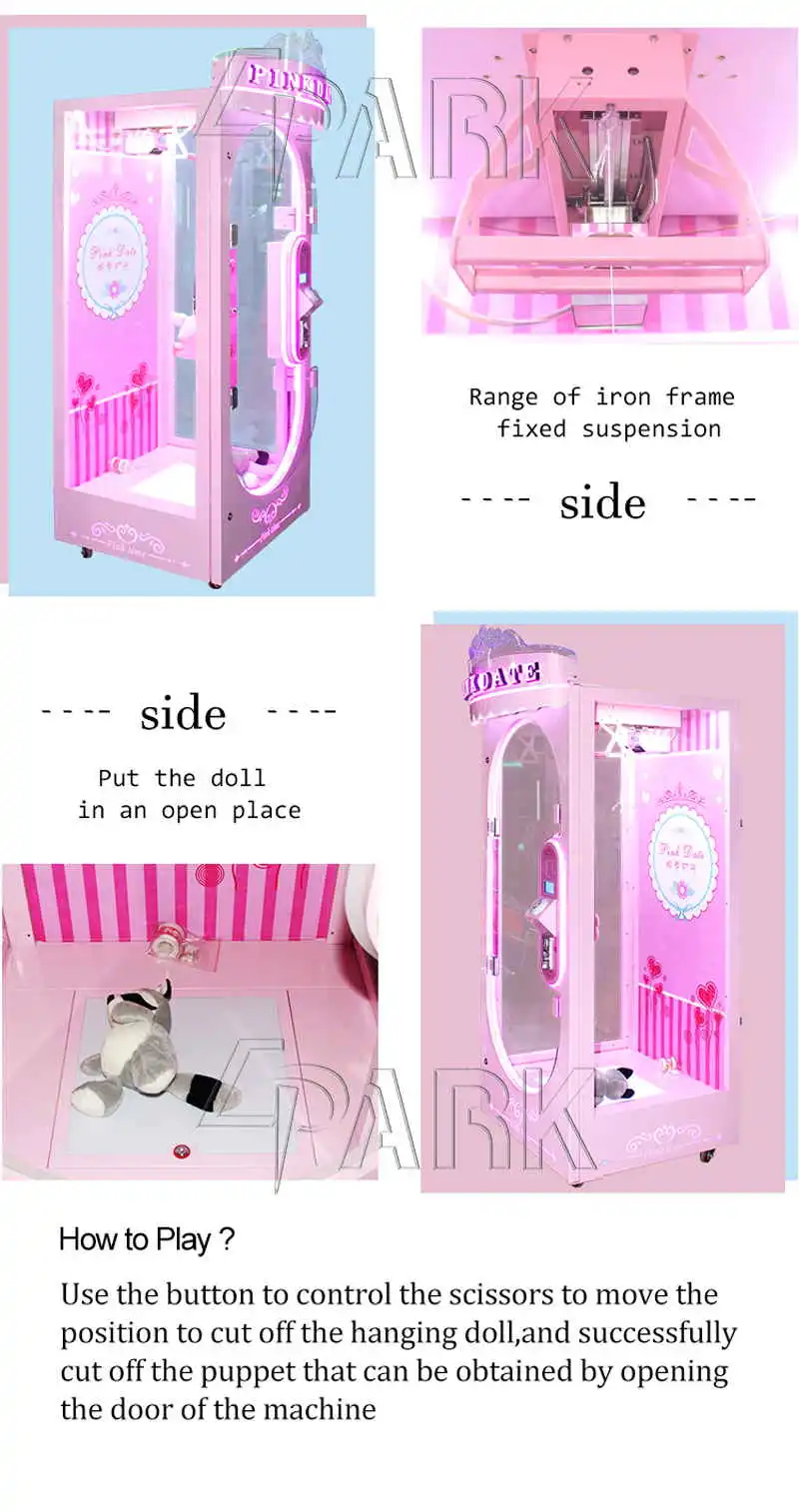 Pink Date Cut Prize Arcade Games Machines