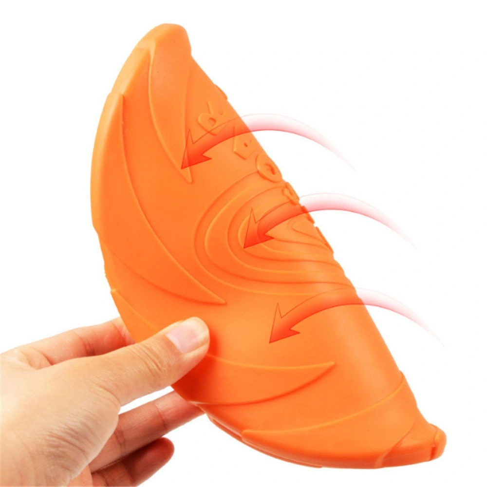 Funny Silicone Dog Flying Discs Resistant Chew Puppy Training Interactive Pet Products