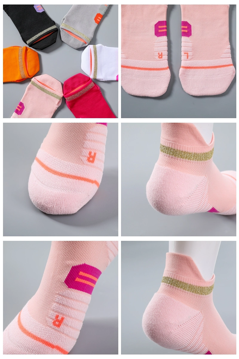 Custom Logo Accept Compression Socks Ankle Low Cut Socks Cushion Arch Support Fashion Socks Short Socks Cotton Sock Women Socks