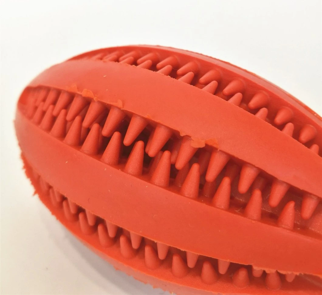 Rubber Dog Toys Chew Toy for Dog Teeth Cleaning Red