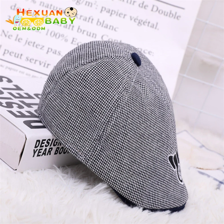 Children's Painter Hat Wool Cap Retro Parent-Child Toddler Kids Beret Hat