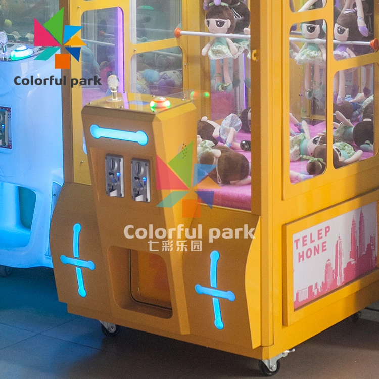 Colorfulpark Doll Machine Arcade Game Claw Crane Machine Arcade Claw Prizes Cube' machine Prize Vending Machine