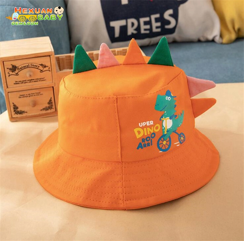 Dinosaur Baby Hat Cotton Double-Sided Bucket Hat Baby Spring Autumn Hats Kids Hats Toddler Baby Accessories
