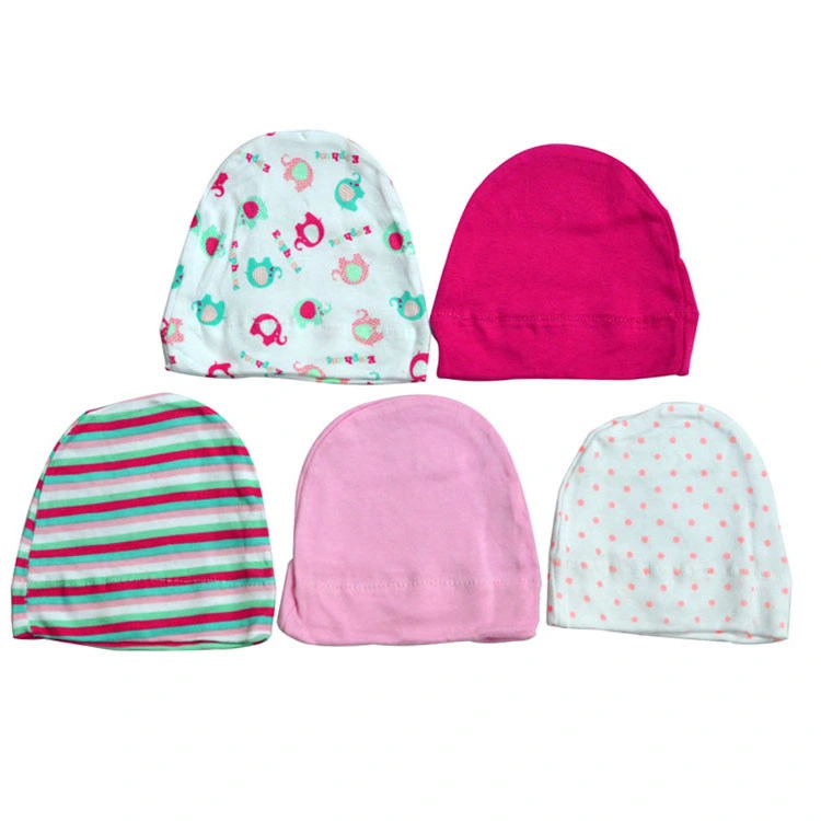 OEM Promotional Custom Breathable Striped Cotton Baby Hat