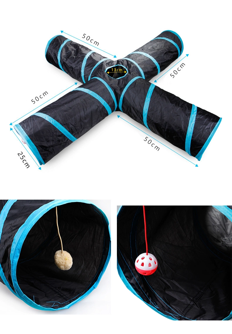 5/4/3holes Pet Cat Tunnel Funny Toys for Cats Foldable Cat Toys Interactive Cat Rabbit Animal Play Games Toy Cat Pet Products