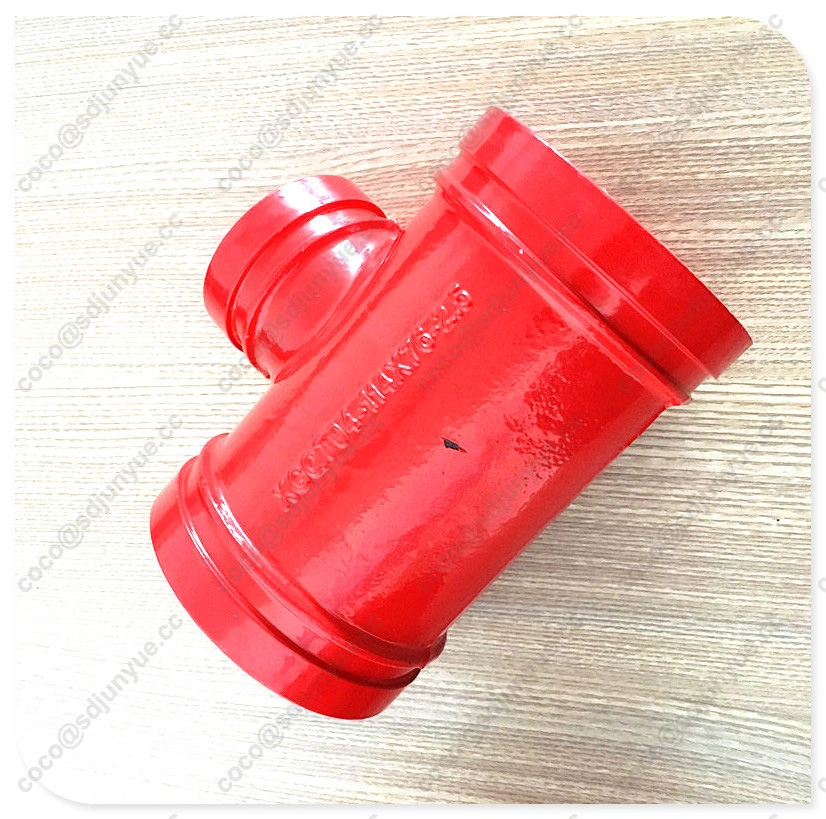 Ductile Iron Equal Grooved Pipe Fittings Tee Pipe Fitting