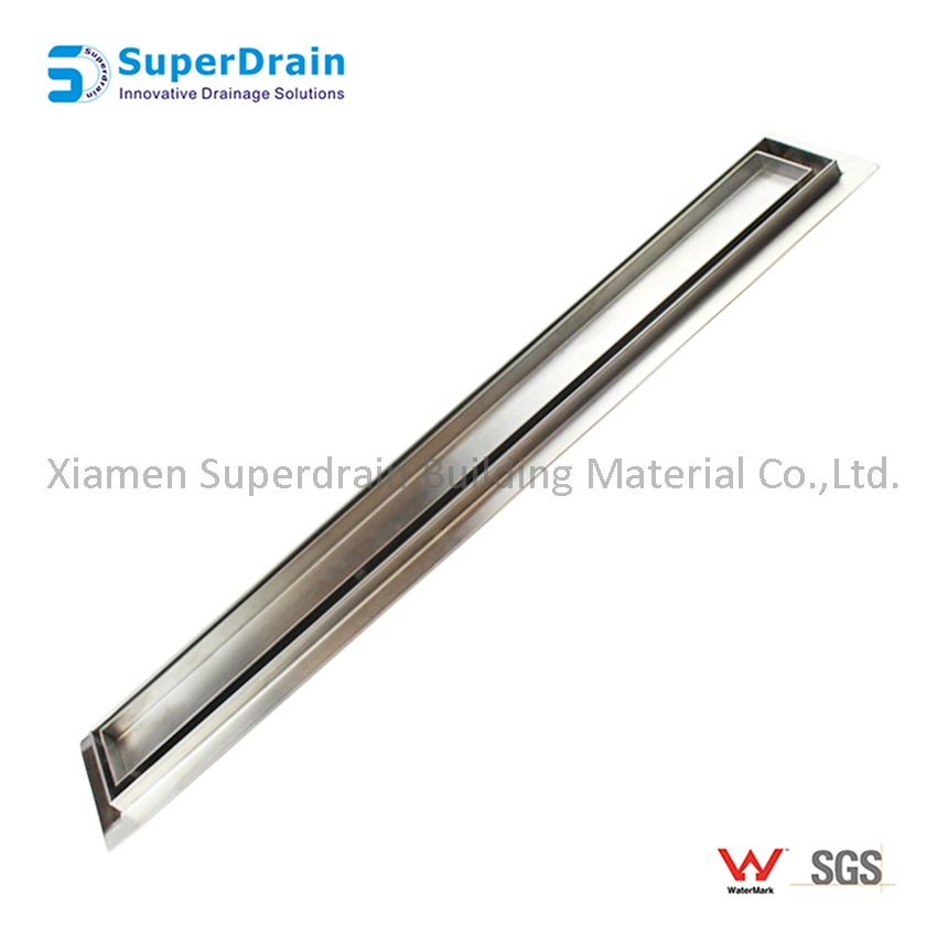 Commercial Hotel Use Anti-Seeper Stainless Steel Floor Concealed Linear Shower Drain