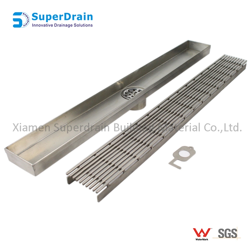 Brushed Shower Floor Drain Anti-Corrosion Shower Floor Drain with Removable Cover