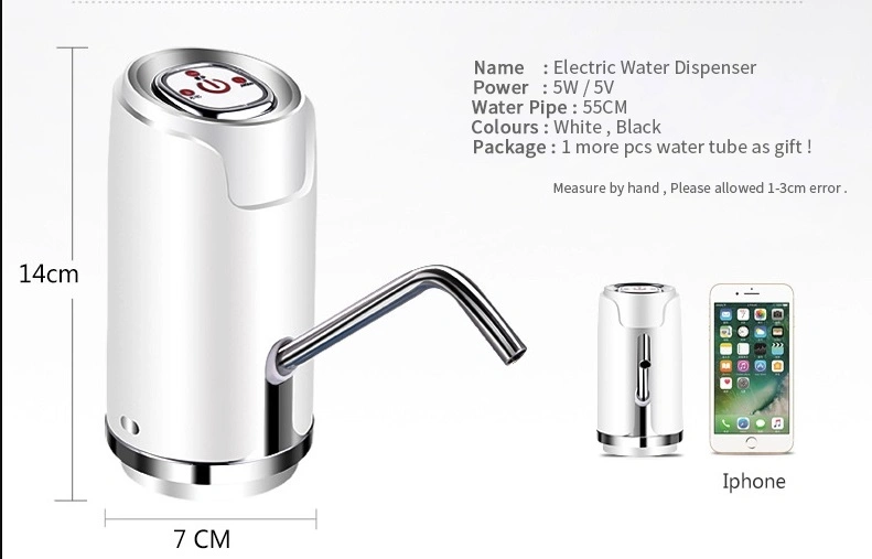 Hot Selling Electric Drinking Water Pump Bottle Dispenser Suitable for Most Water Bottles