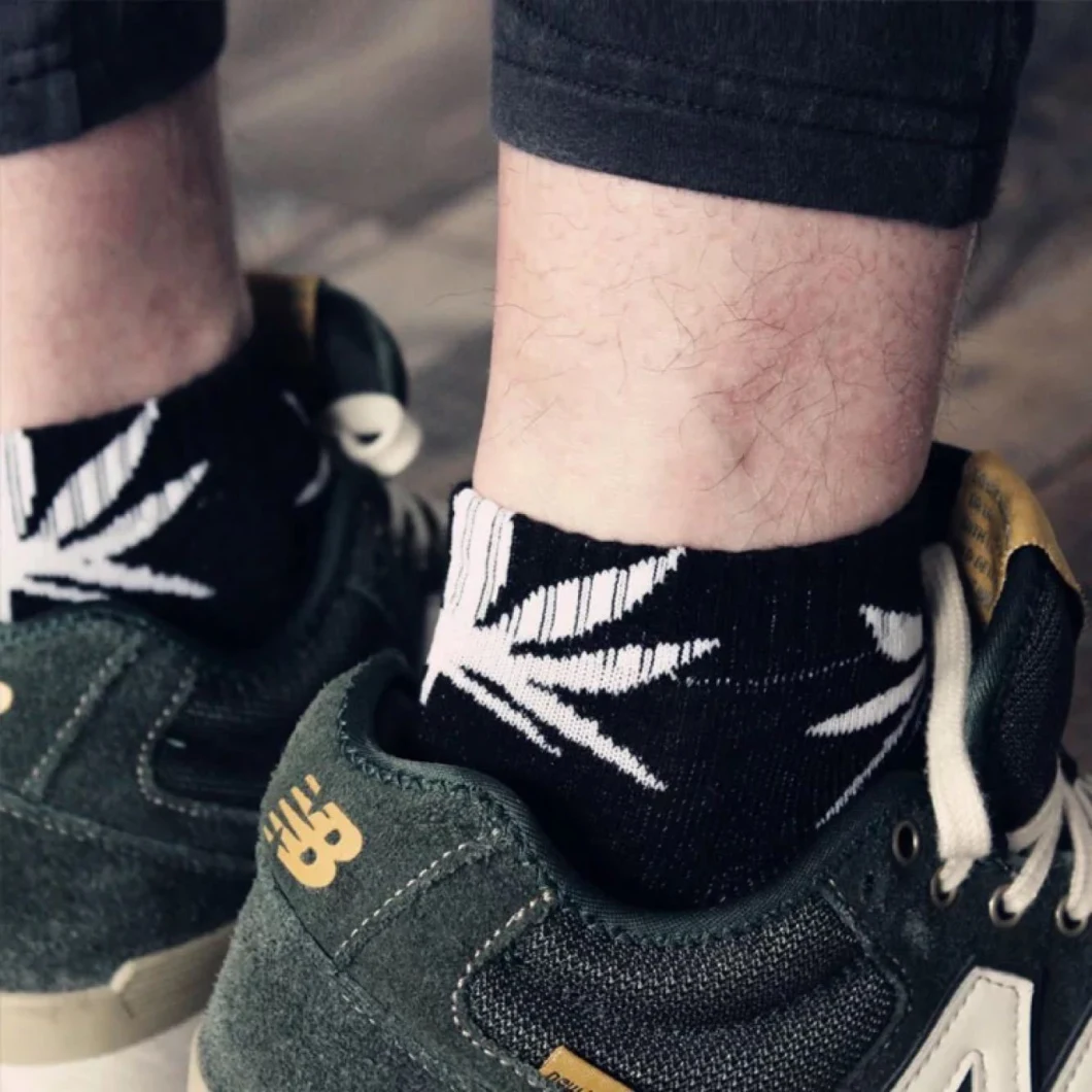 Casual Long Paragraph Weed Boat Socks Fashion Comfortable High Quality Cotton Socks Leaf Maple Leaves Ankle Socks