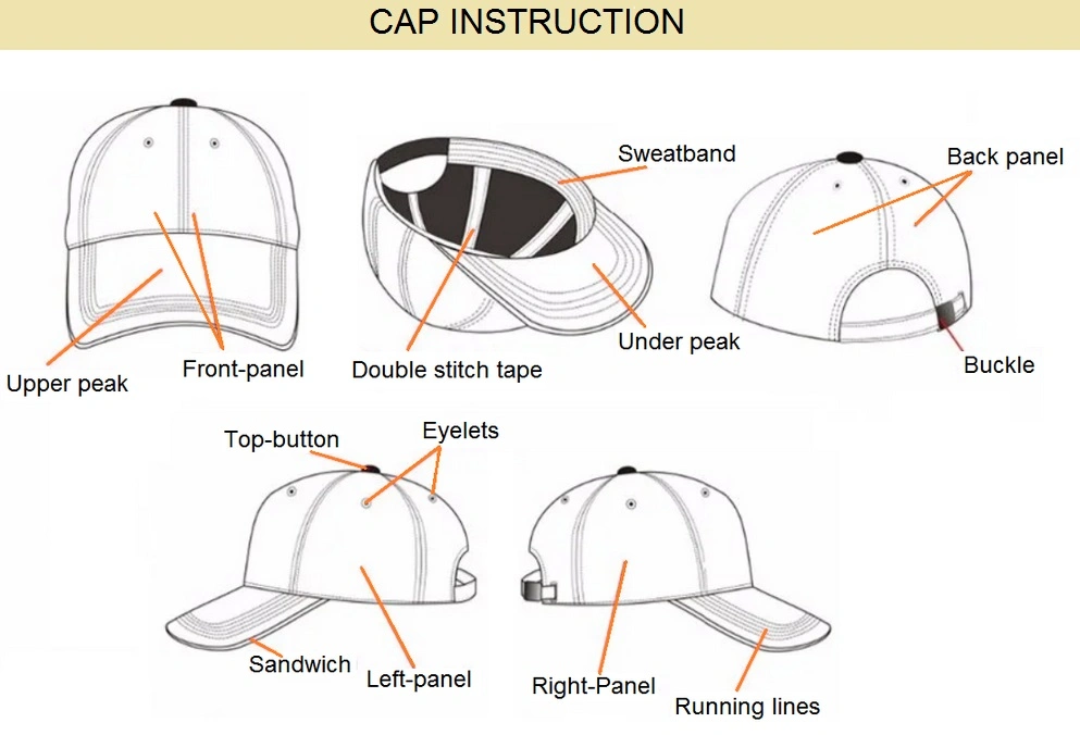 Adjustable Snapback Cotton Hat, Snapback Cotton Hat, Hip-Hop Hat