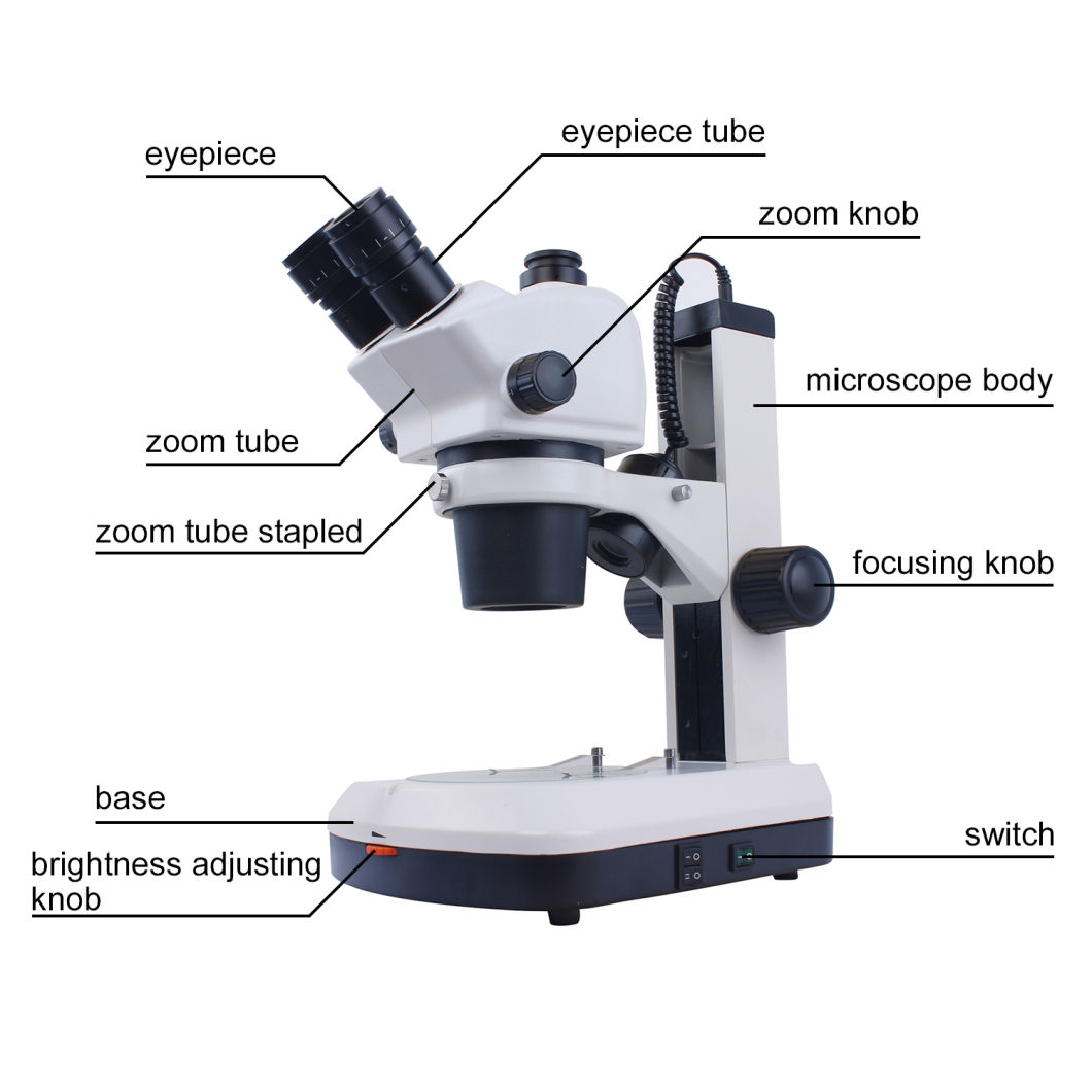 0.67X-5X Trinocular Zoom Stereo Microscope for PCB Inspection (BM-217T)