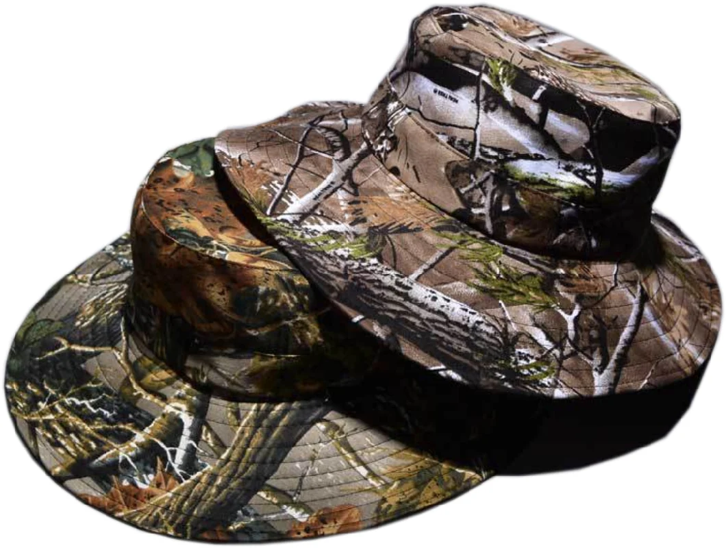 Camo Real Tree Hunting Boonie Hat Outdoor Bucket Hat with Adjustable Strap