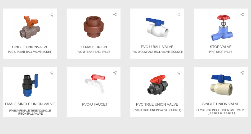 Polypropylene Plastic PP Pipe Fitting Threaded Rubber Joint Pipes Union