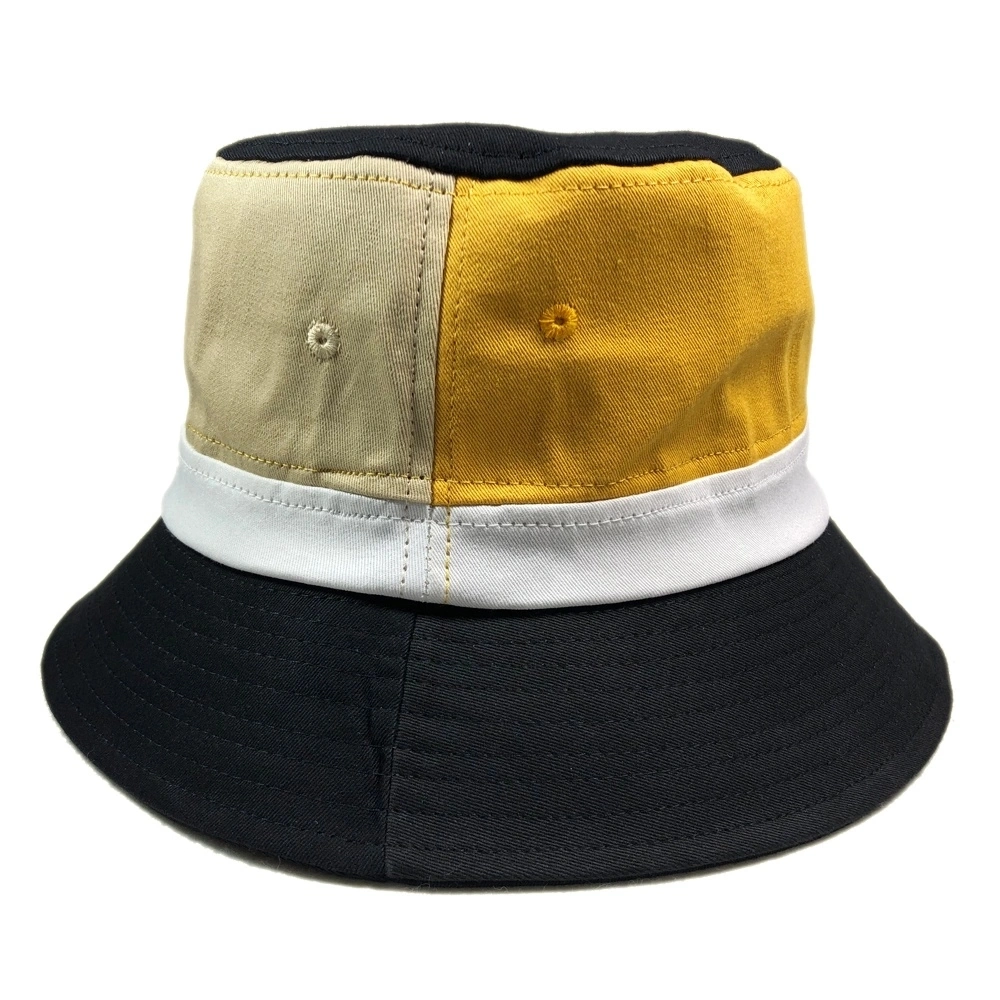 Fashion Colorful White Orange Splicing Fisherman Summer Bucket Hat Custom Wholesales