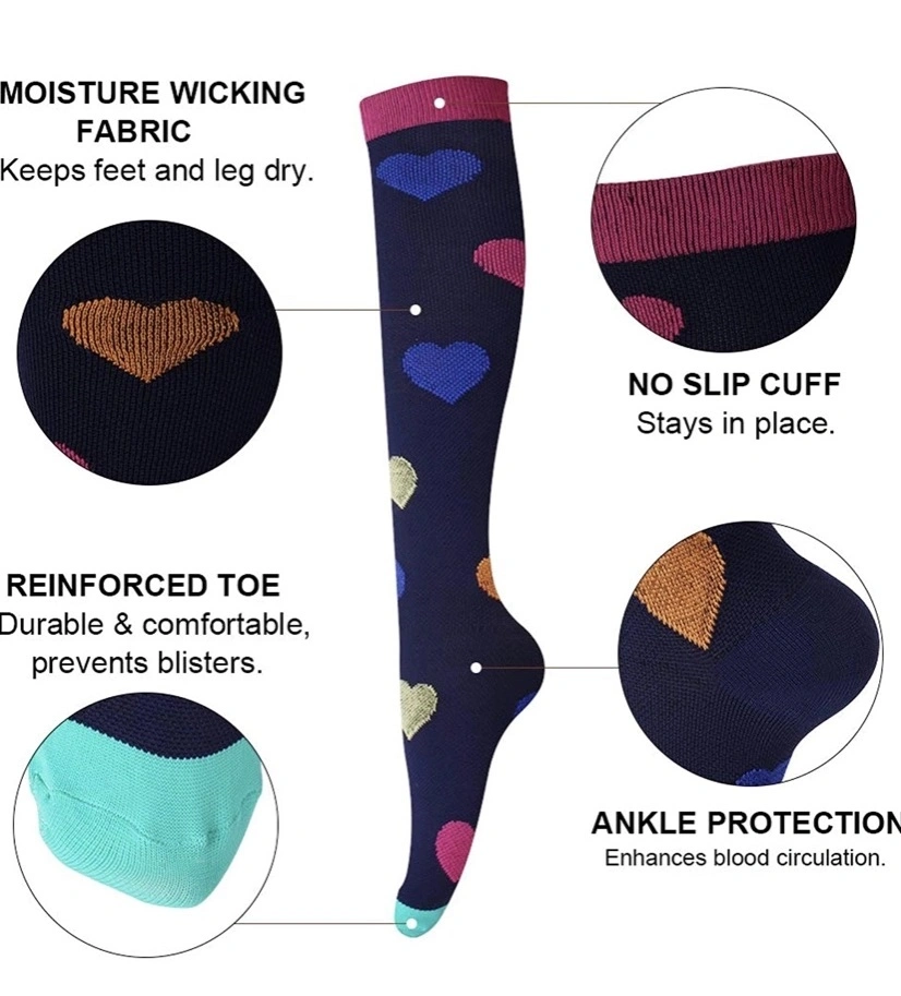 Compression Socks High Knee Athletic Socks Men Women Sports Sock Compression Sock