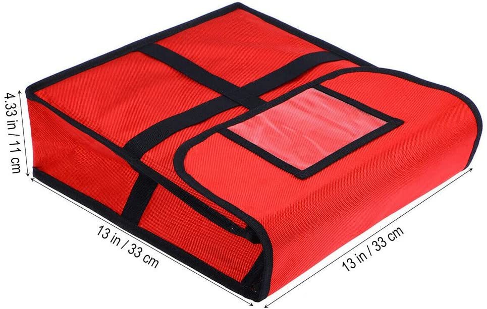 Pizza Food Delivery Bag, 11 Inches Thermal Food Storage Holder Large Pizza Delivery Bag