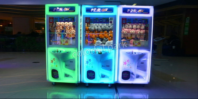 PP Tiger Toy Claw Crane Game Machine Indoor Claw Toy Crane Prizing Vending Game Machine