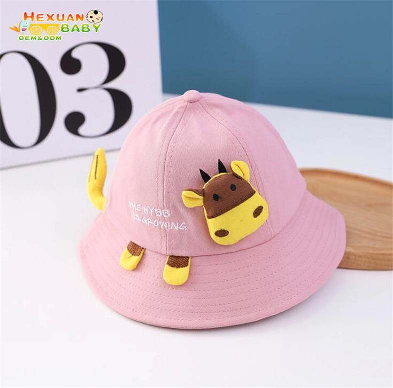 Wholesale Child 3D Cartoon Fisherman Bucket Hat Kids Cute Animal Sun Hats