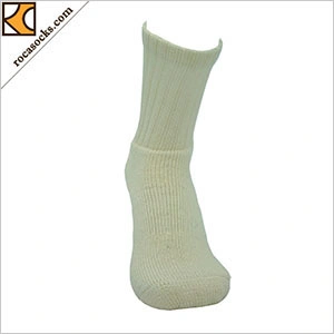 162018sk-Woollen Undyed Smooth Cricket Cushioning Socks