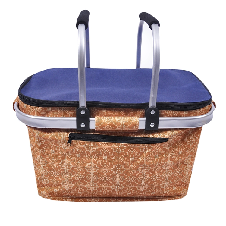 Printed Oxford Picnic Basket for Beautiful Insulated Tote Bag Kit Insulated Lunch Tote for Women & Men Picnic Backpack