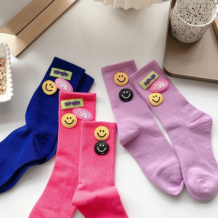 Women's Tiktok, Spring and Summer, New Color, Smiley Face Socks, Shaking Voice, The Same Foot, Ab Socks, Socks, Socks, Socks, Casual Socks.