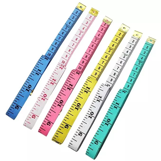 Body Measuring Ruler Sewing Tailor Tape Soft Flat 60 Inch Random Color 1.5 M Sewing Ruler