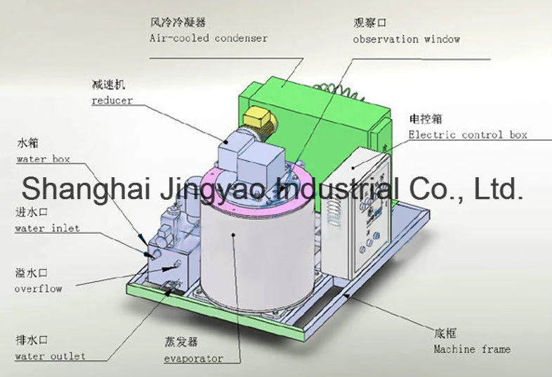 Ice Flake Evaporator Flake Ice Generator Flake Ice Drum