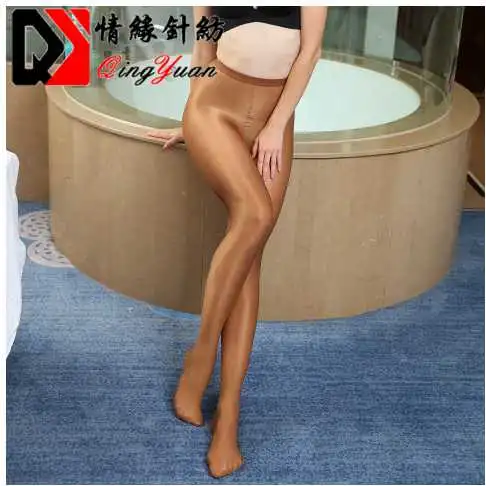 Women Oil Bright Silk Socks Sexy Invisible Pantyhose