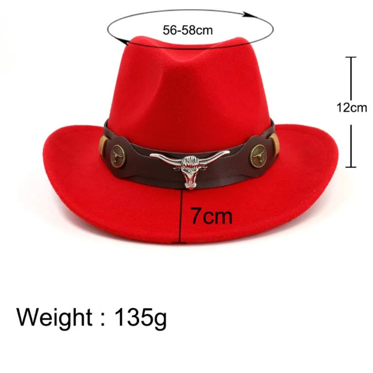 New Winter Cowboy Hat Sombrero Mexican Hat for Men Women