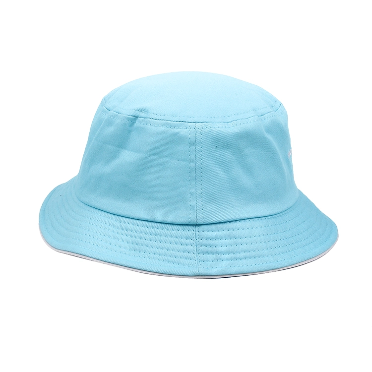 100% Cotton Bucket Hat Custom Embroidery Logo